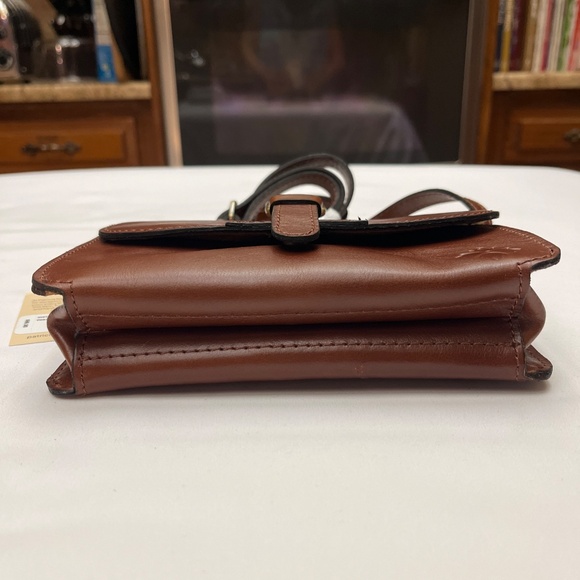 NWT Patricia Nash Brown Leather Crossbody Bag With Shoulder Strap. - Picture 15 of 16